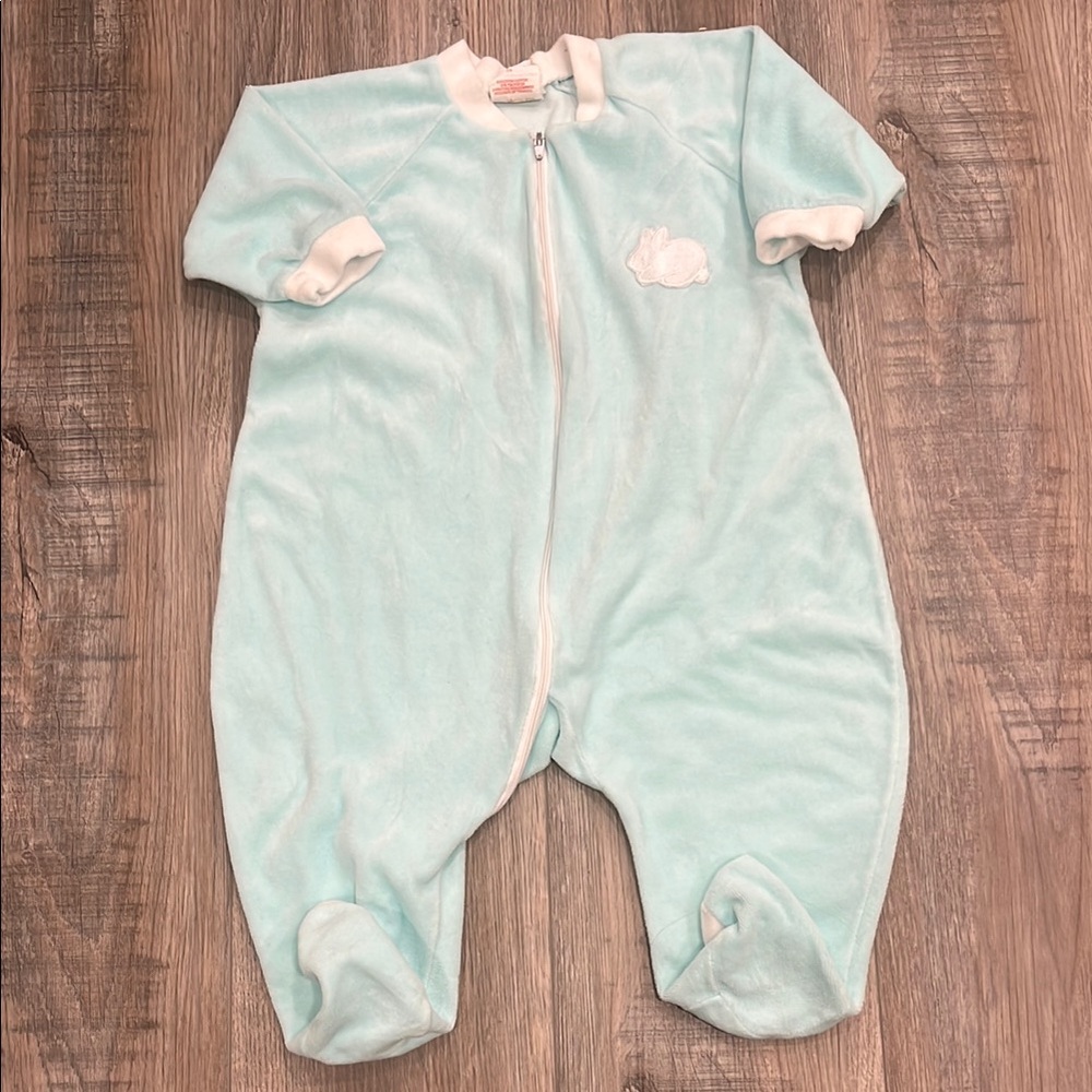 Vintage baby footie outfit.
